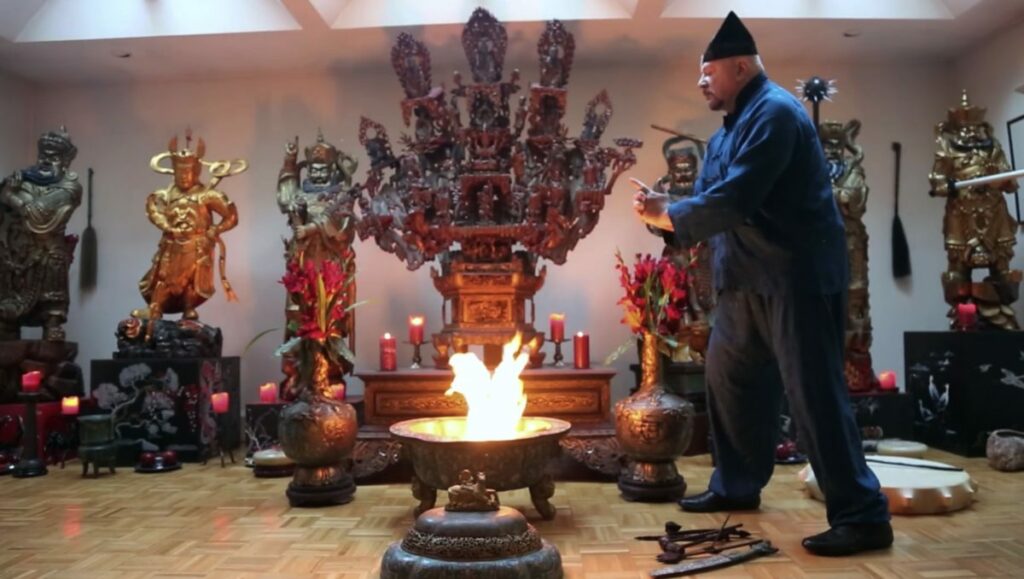 Grandmaster Anatole invites patron spirit to the Temple
