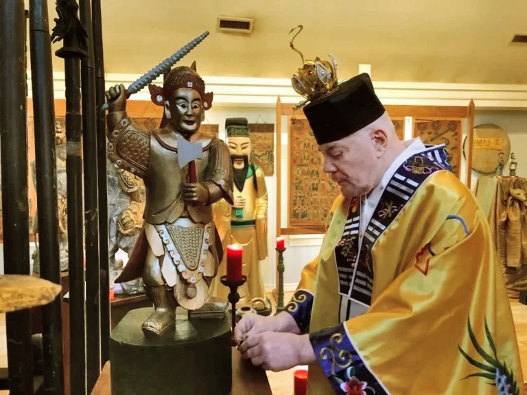 Grandmaster Alex Anatole performing a ritual